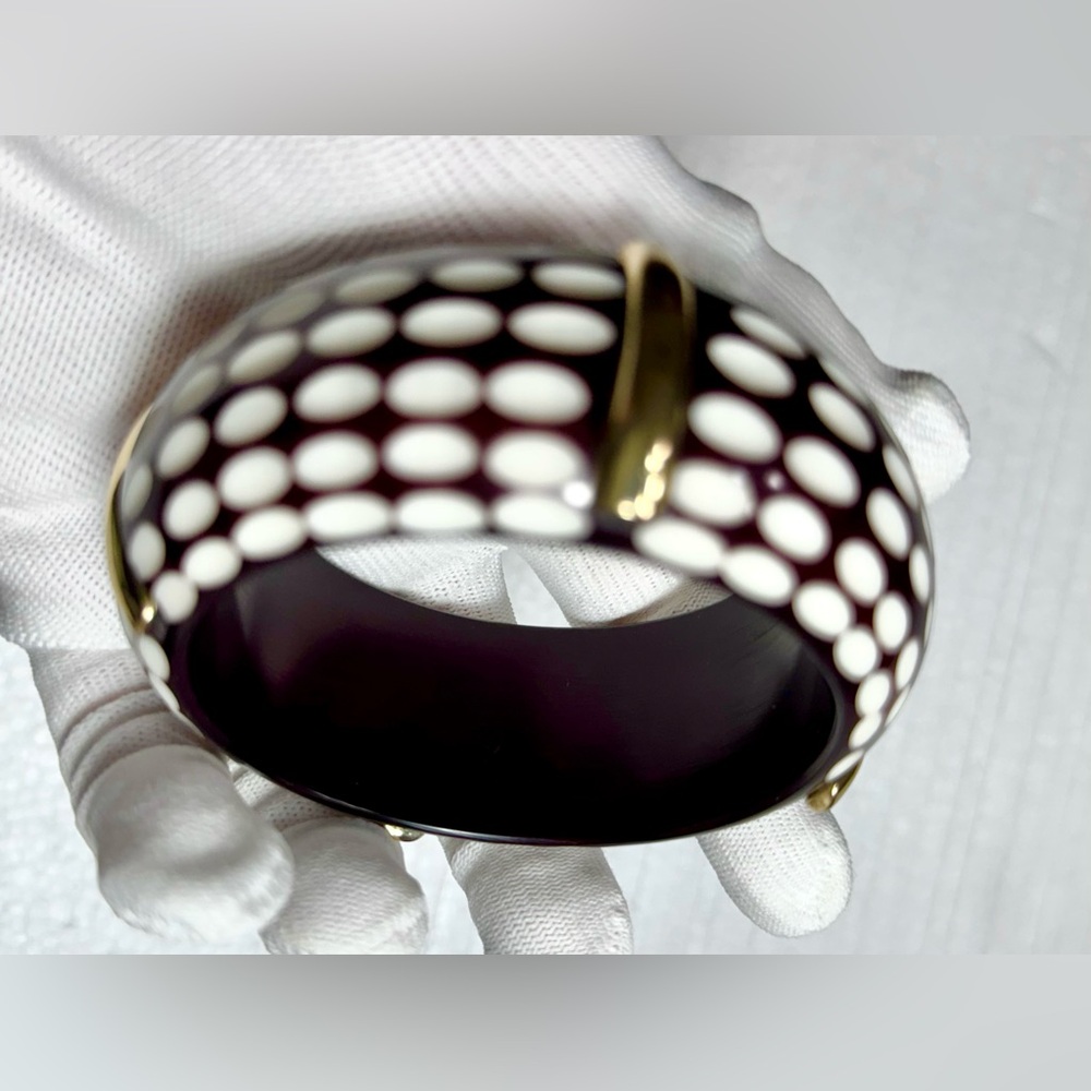 Haute Hippie Brown and Cream Bracelet with Modern Design